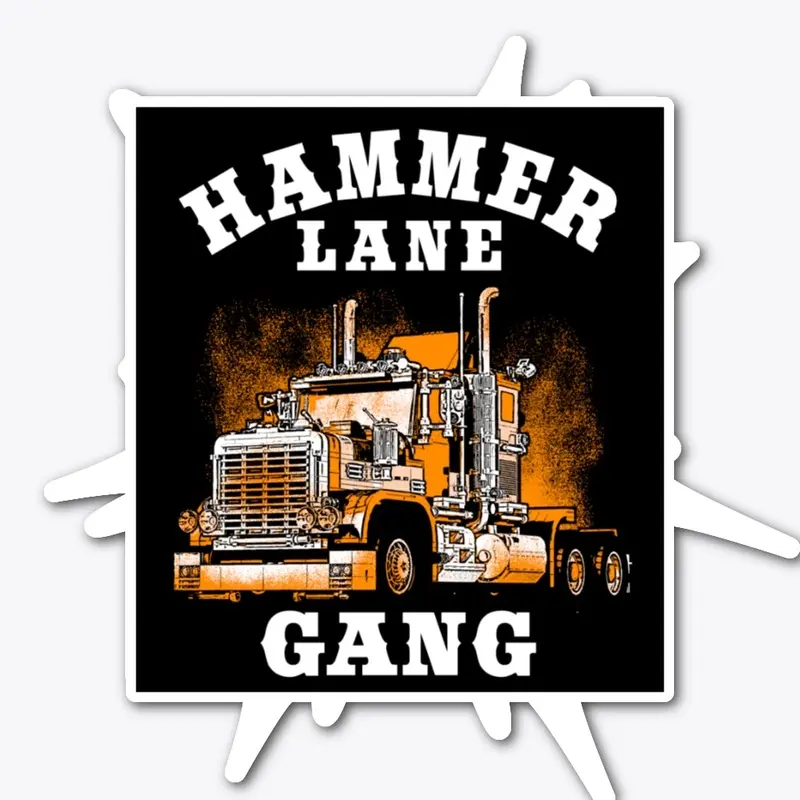 Hammer Lane Gang Die Cut Sticker