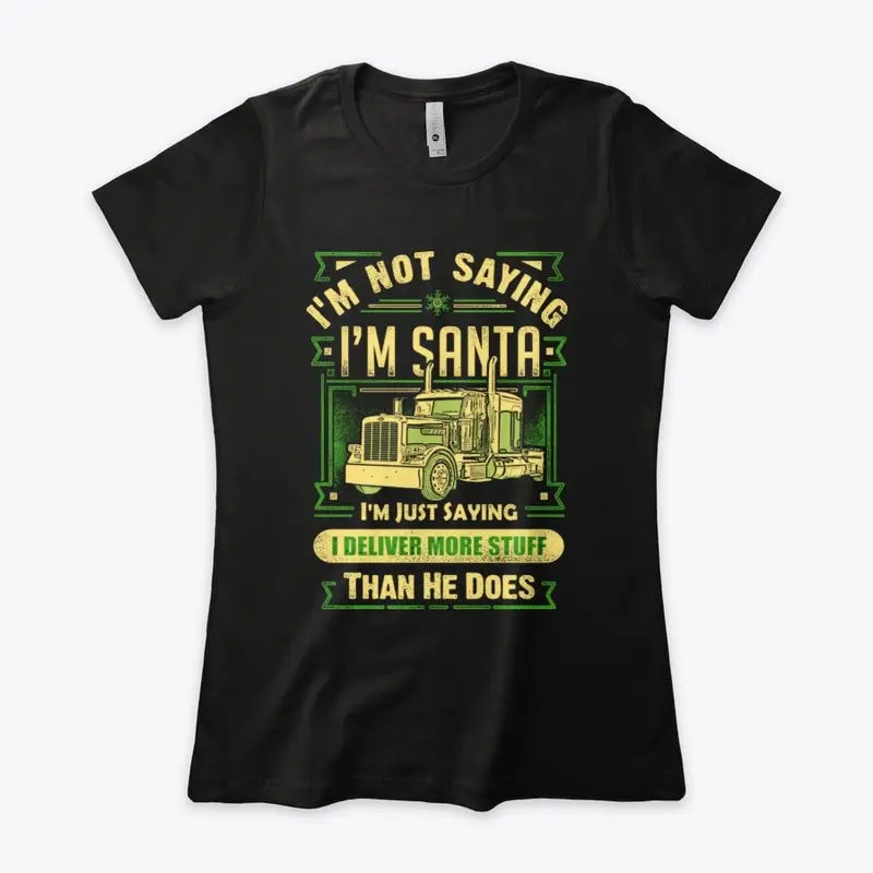 Santa Trucker Women's Tee