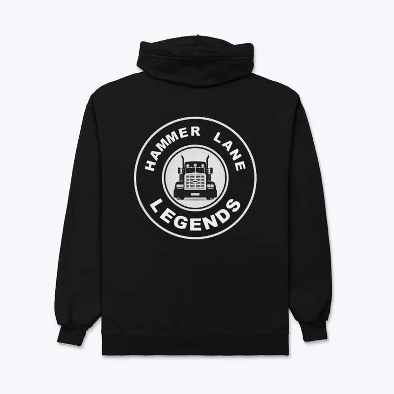 HLL Podcast Zip Up Hoodie, Back Logo