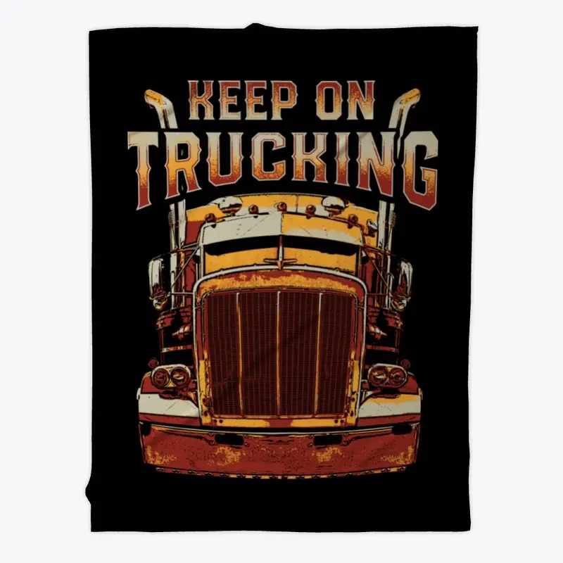 Keep On Trucking Fleece Blanket