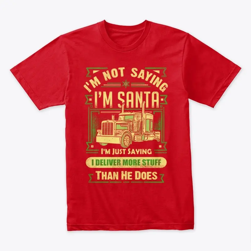 Santa Trucker Premium Tee